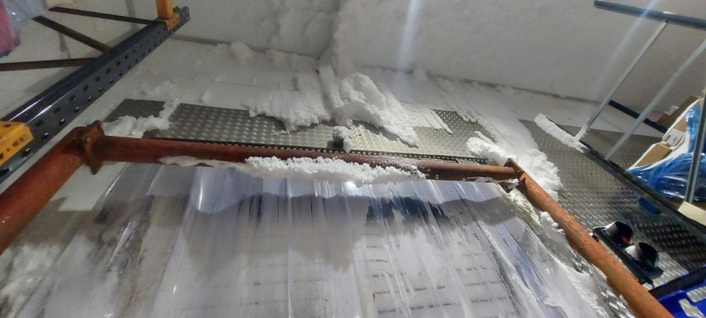 Severe Ice build-up in commercial freezer
