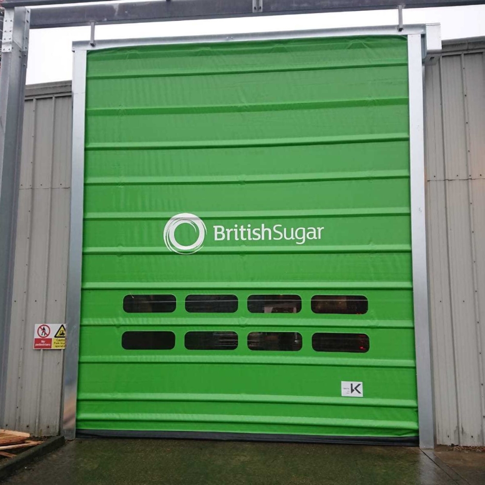 British Sugar Bespoke High Speed Door Artwork